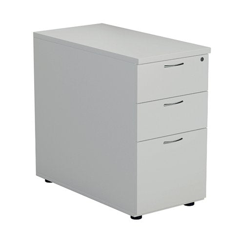 FIRST 3 DRAWER DESK HIGH PEDESTAL 404X800X730MM WHITE KF7993