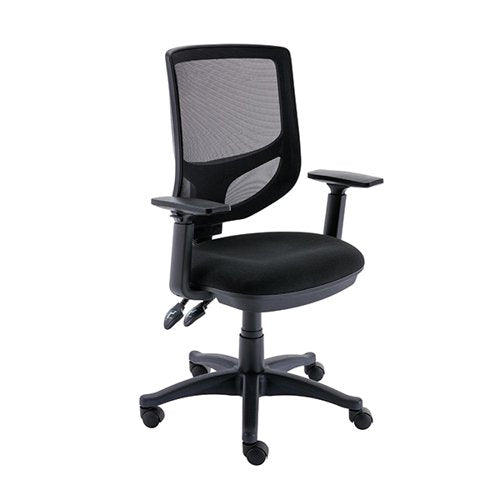 ASTIN NESTA MESH BACK OPERATOR CHAIR BLACK WITH ADJUSTABLE A