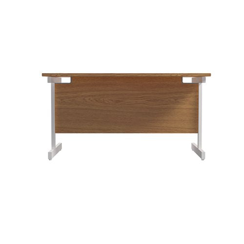 JEMINI SINGLE RECTANGULAR DESK 1200X800X730MM NOVA OAK/WHITE
