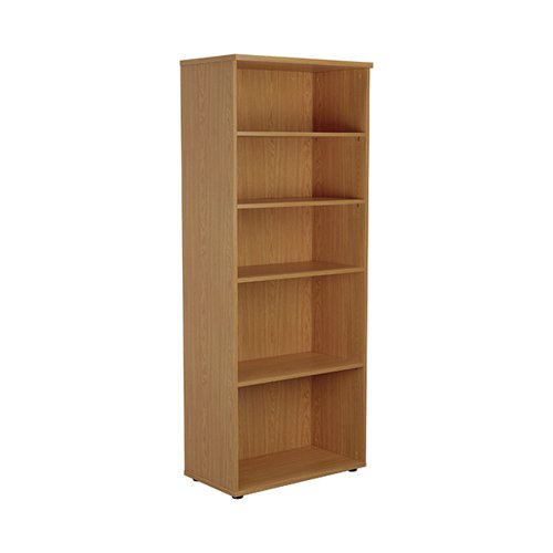 FIRST 4 SHELF WOODEN BOOKCASE 800X450X2000MM NOVA OAK KF8037