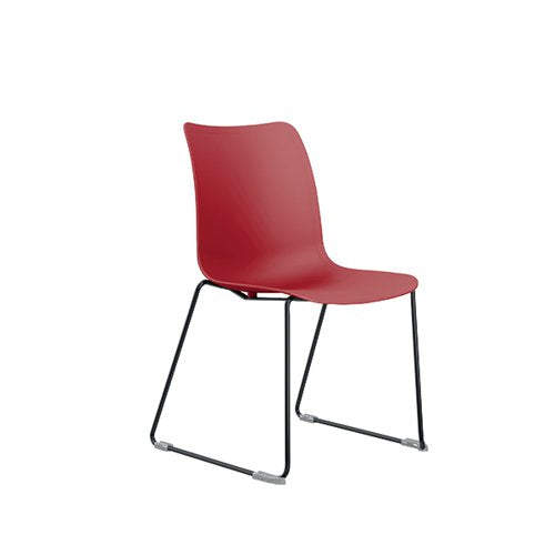 JEMINI FLEXI SKID CHAIR RED KF80398