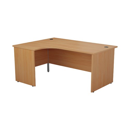 JEMINI RADIAL LEFT HAND PANEL END DESK 1800X1200X730MM BEECH