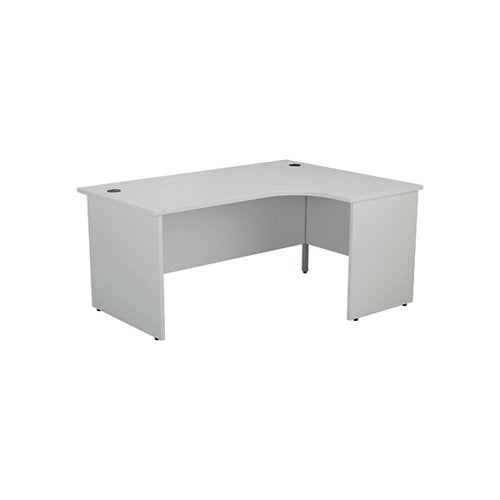 JEMINI RADIAL RIGHT HAND PANEL END DESK 1800X1200X730MM WHIT