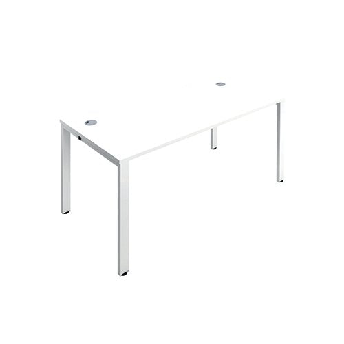 JEMINI 1 PERSON BENCH DESK 1600X800X730MM WHITE/WHITE KF8092
