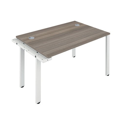 JEMINI 1 PERSON EXTENSION BENCH DESK 1600X800X730MM GREY OAK