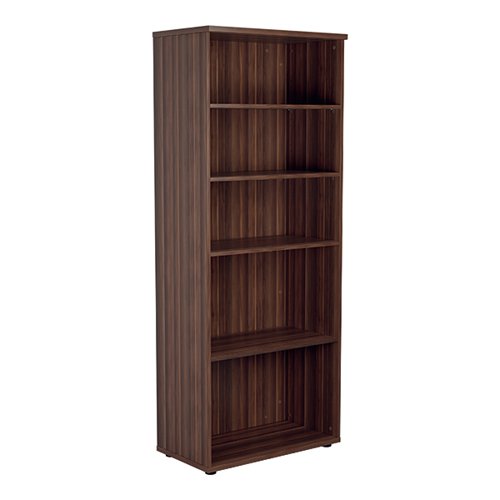 JEMINI WOODEN BOOKCASE 800X450X2000MM DARK WALNUT KF811152