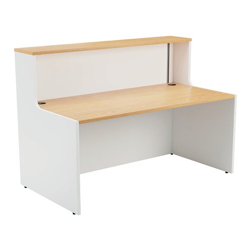 JEMINI RECEPTION UNIT 1600X800X740MM NOVA OAK/WHITE KF816394