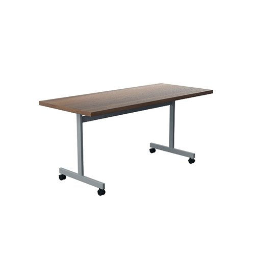 JEMINI RECTANGULAR TILTING TABLE 1600X700X720MM DARK WALNUT/