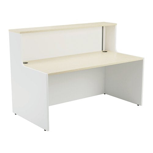 JEMINI RECEPTION UNIT 1600X800X740MM MAPLE/WHITE KF818443
