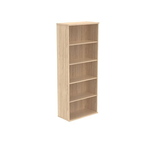 POLARIS BOOKCASE 4 SHELF 800X400X1980MM CANADIAN OAK KF82107