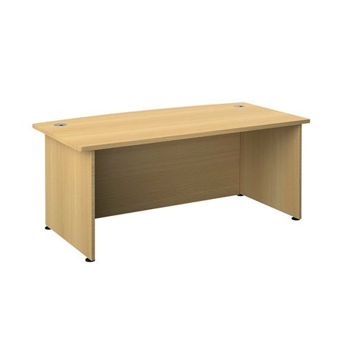 AVIOR BOW FRONTED EXECUTIVE DESK 2000X900X750MM NOVA OAK KF8