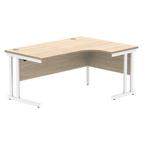 POLARIS RIGHT HAND RADIAL DOUBLE UPRIGHT CANTILEVER DESK 160