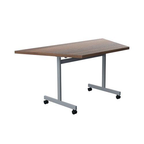 JEMINI TRAP TILT TABLE 1600X800X720MM DARK WALNUT/SILVER KF8