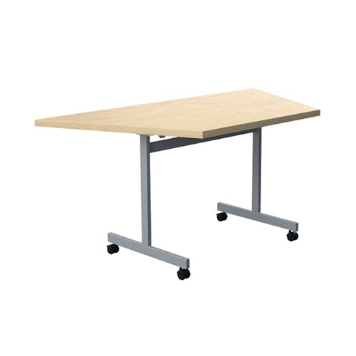 JEMINI TRAP TILT TABLE 1600X800X720MM MAPLE/SILVER KF822561