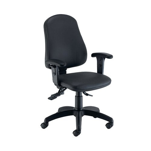 JEMINI INTRO POSTURE CHAIR WITH ARMS 470X550X910MM POLYURETH