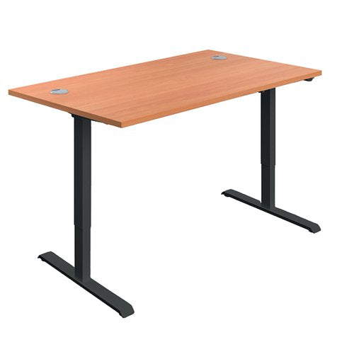 SERRION ECONOMY SINGLE MOTOR SIT/STAND DESK 1200X800X705-122