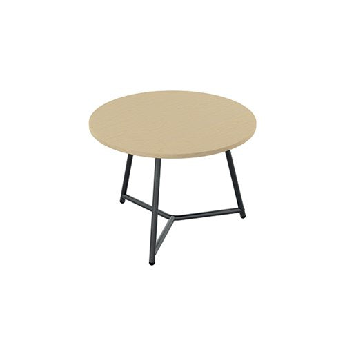 JEMINI TRINITY LOW TABLE 600X600X435MM MAPLE/BLACK KF823391