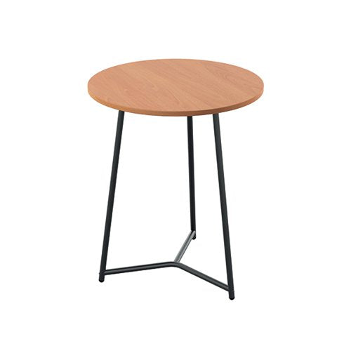 JEMINI TRINITY MID TABLE 600X600X735MM BEECH/BLACK KF823421