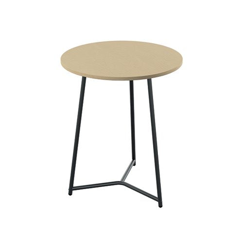 JEMINI TRINITY MID TABLE 600X600X735MM MAPLE/BLACK KF823469