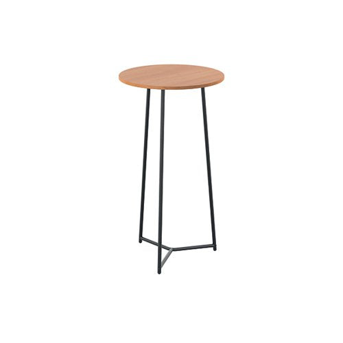 JEMINI TRINITY HIGH TABLE 600X600X1110MM BEECH/BLACK KF82349