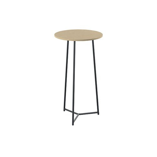 JEMINI TRINITY HIGH TABLE 600X600X1110MM MAPLE/BLACK KF82353