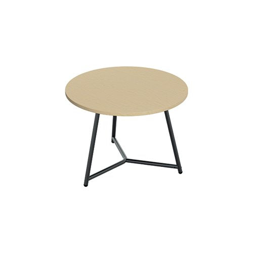 JEMINI TRINITY LOW TABLE 800X800X435MM MAPLE/BLACK KF823605