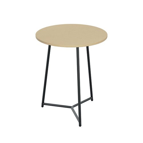 JEMINI TRINITY MID TABLE 800X800X735MM MAPLE/BLACK KF823674