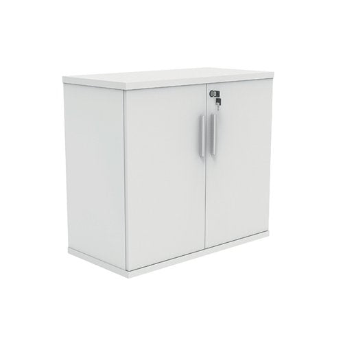 ASTIN 2 DOOR CUPBOARD LOCKABLE 800X400X730MM ARCTIC WHITE KF