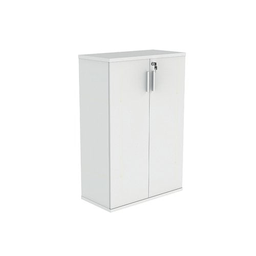 ASTIN 2 DOOR CUPBOARD LOCKABLE 800X400X1204MM ARCTIC WHITE K