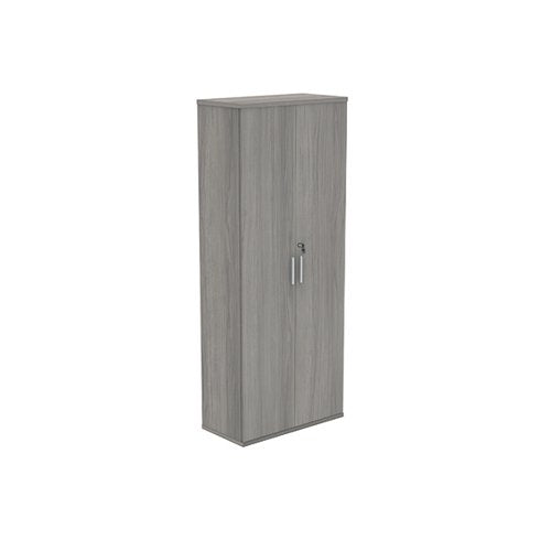 ASTIN 2 DOOR CUPBOARD LOCKABLE 800X400X1980MM ALASKAN GREY O