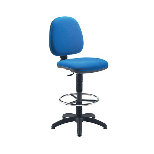JEMINI MEDIUM BACK DRAUGHTSMAN CHAIR 600X600X855-985MM KF838