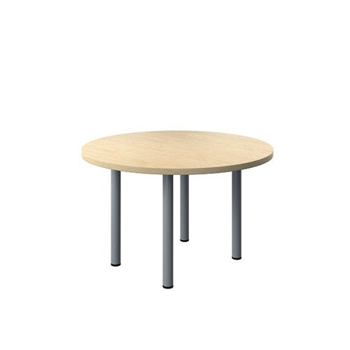 JEMINI CIRCULAR MEETING TABLE 1200X1200X730MM MAPLE KF840183