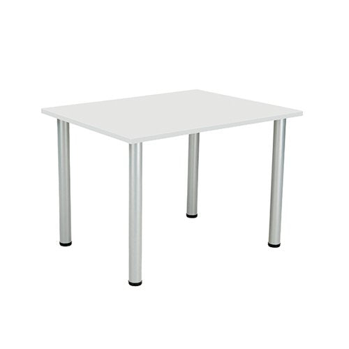 JEMINI RECTANGULAR MEETING TABLE 1200X800X730MM WHITE KF8401