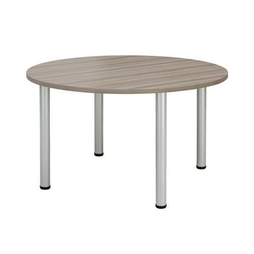 JEMINI CIRCULAR MEETING TABLE 1200X1200X730MM GREY OAK KF840