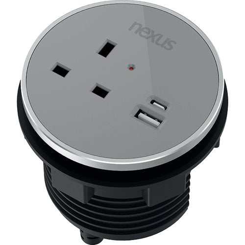 NEXUS IN DESK POWER MODULE GREY KF882379