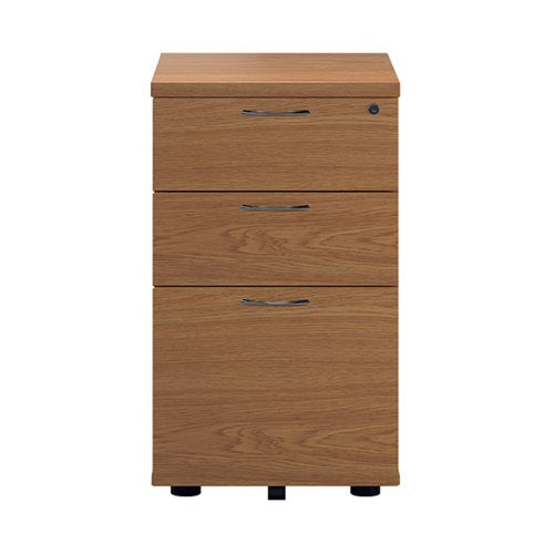 FIRST 3 DRAWER UNDER DESK PEDESTAL 404X500X690MM NOVA OAK KF