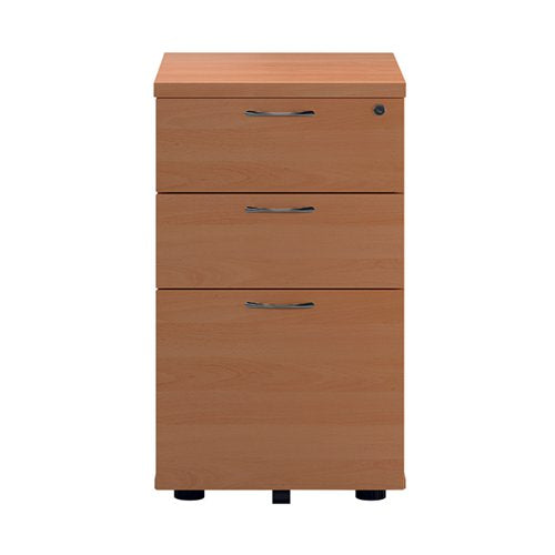 FIRST 3 DRAWER UNDER DESK PEDESTAL 404X500X690MM BEECH KF902