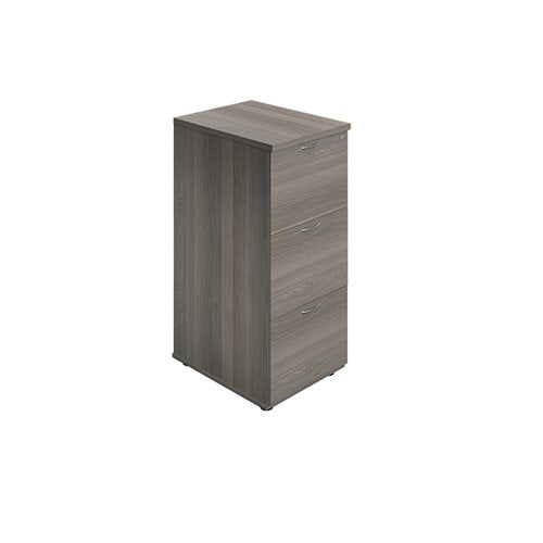 JEMINI 3 DRAWER FILING CABINET 464X600X1030MM GREY OAK KF904