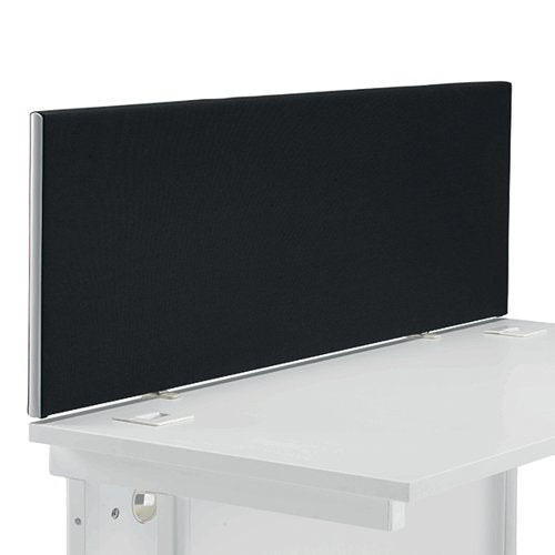 JEMINI STRAIGHT DESK MOUNTED SCREEN 1400X25X400MM BLACK KF90