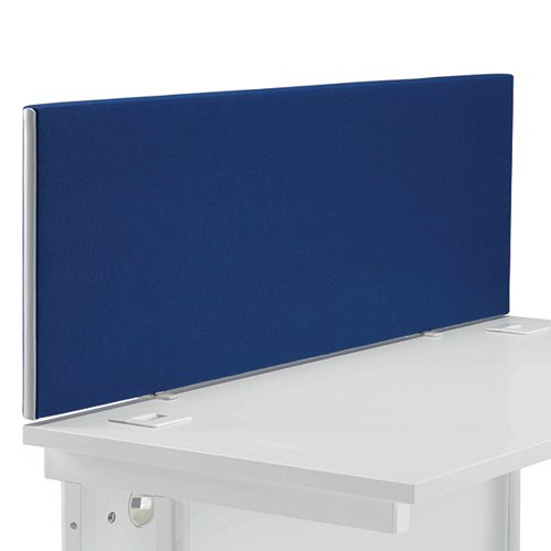 JEMINI STRAIGHT DESK MOUNTED SCREEN 1400X25X400MM BLUE KF905