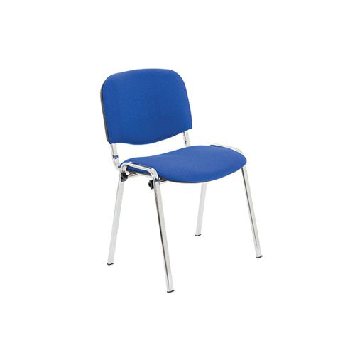 JEMINI MULTIPURPOSE STACKING CHAIR 532X585X805MM CHROME/BLUE