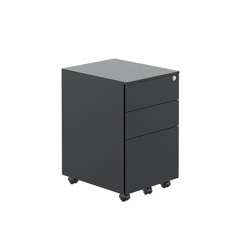 JEMINI CONTRACT 3 DRAWER MOBILE DESK PEDESTAL 380X470X615 BL