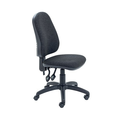 FIRST HIGH BACK OPERATOR CHAIR 640X640X985-1175MM CHARCOAL K