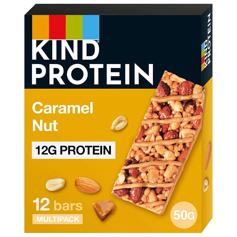 KIND TOASTED CARAMEL NUT PROTEIN BAR (50g) x 12