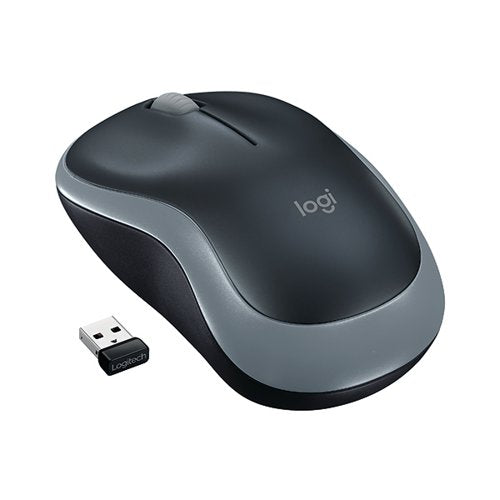 LOGITECH M185 WIRELESS OPTICAL MOUSE AMBIDEXTROUS GREY 910-0
