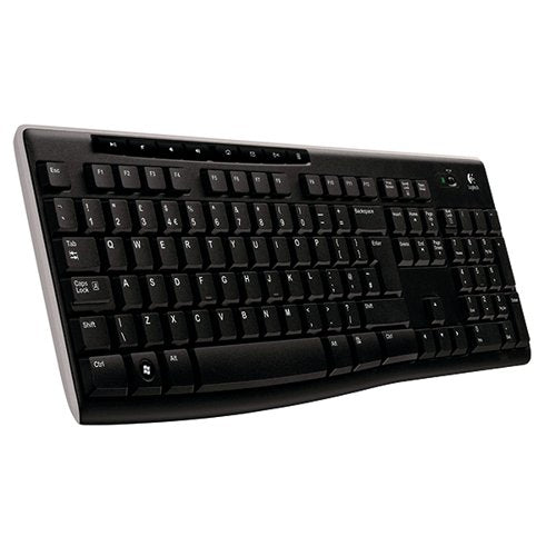 LOGITECH BLACK K270 WIRELESS KEYBOARD UK LAYOUT 920-003745