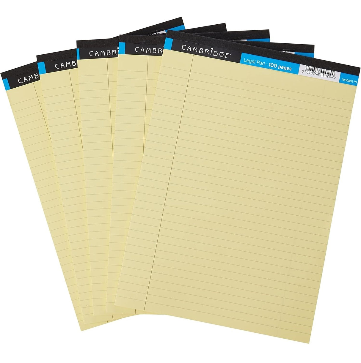 CAMBRIDGE EVERYDAY RULED LEGAL PAD 100 PAGES A4 YELLOW (Pack of 10)