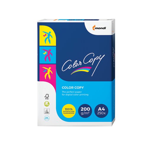 COLOR COPY A4 PAPER 200GSM WHITE (PACK OF 250) CCW0325