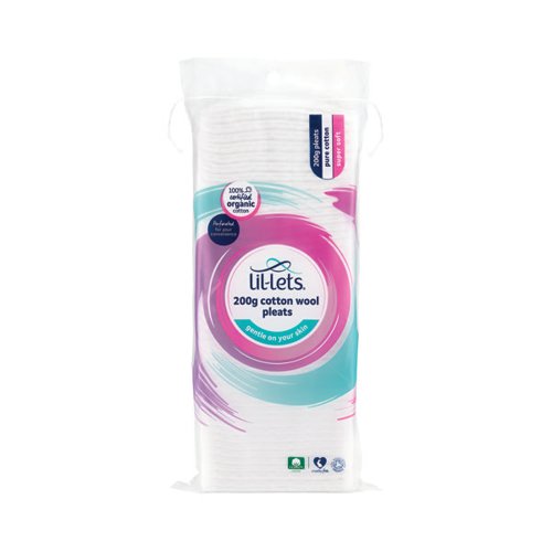 LIL-LETS COTTON WOOL PLEAT 200G (PACK OF 12) 99CPT200CO