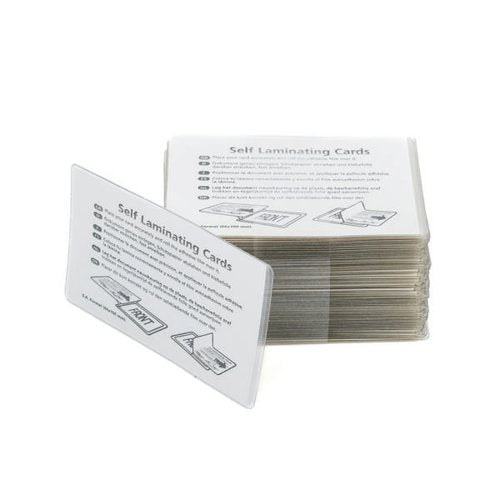 PELLTECH SELF-LAMINATING CARDS 54X86MM (PACK OF 100) PLG2523